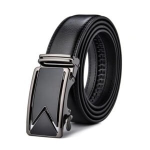 Alternative view of Genuine Leather Men's M Letter Comfort Click Belt Business New