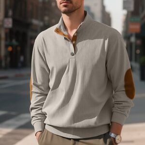 Autumn And Winter Outdoor Casual Stand-up Collar Long-sleeved Pullover Men's New Style