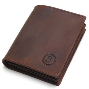 Alternative view of Genuine Leather Short Vertical Anti-theft Swiping Men's Wallet