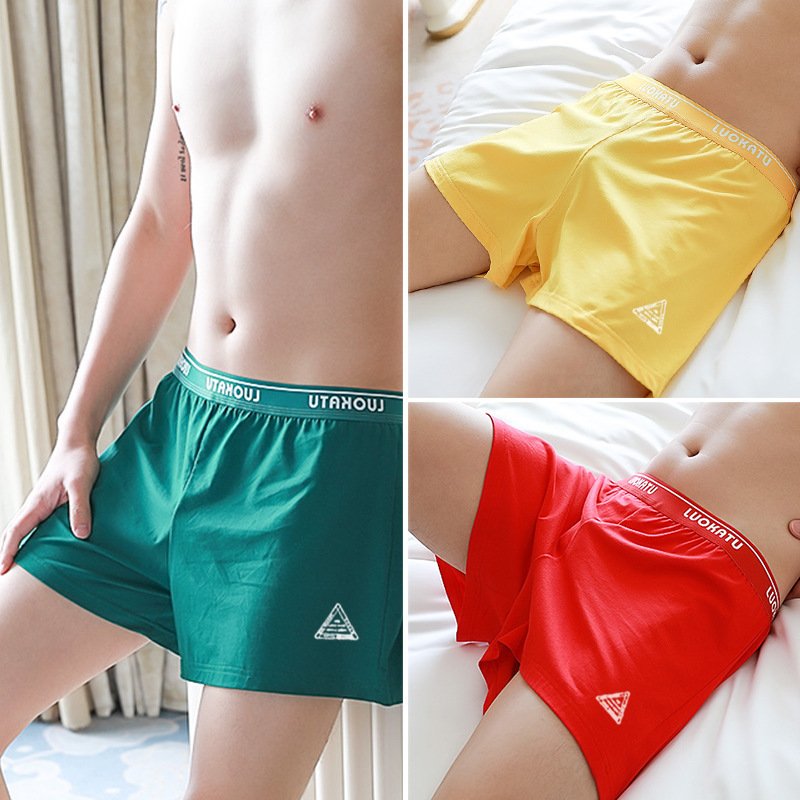 Cotton Home Wear Pajama Pants Plus Size Loose Breathable Men's Boxers - Image 4