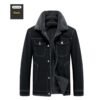 Spring And Autumn Warm Padded Youth Men's Denim Jacket