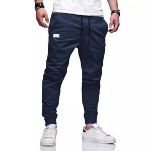 Alternative view of Four Seasons Straight-leg Pants Men's Casual Sports Cotton