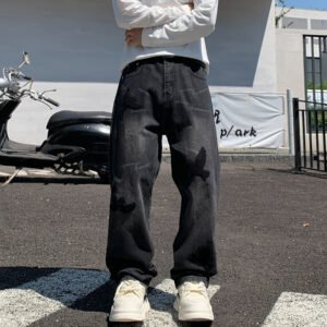 Alternative view of Autumn American Trendy Brand Slightly Loose Straight-leg Jeans For Men