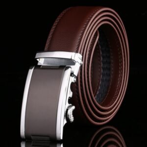 Alternative view of Men's Automatic Buckle Cowhide Belt